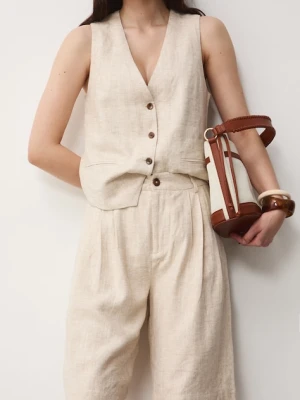 Medicine szorty damskie z lnem