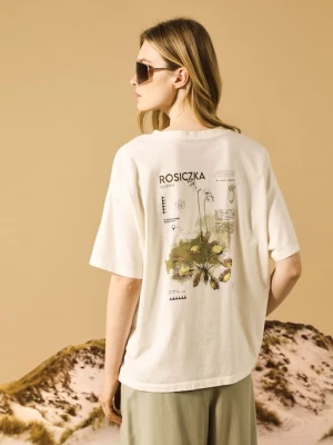 Medicine t-shirt bawełniany damski kolor beżowy