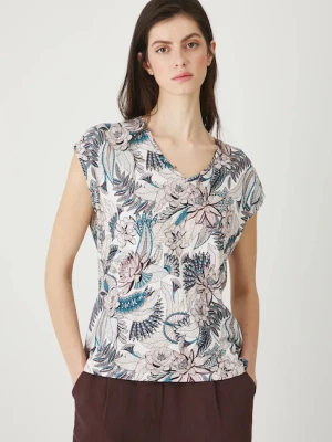 Medicine t-shirt bawełniany damski kolor beżowy