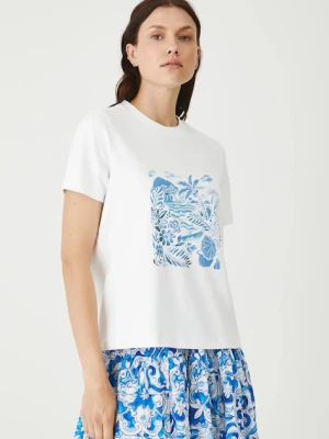 Medicine t-shirt bawełniany damski kolor biały
