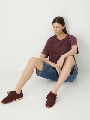 Medicine t-shirt bawełniany damski kolor bordowy
