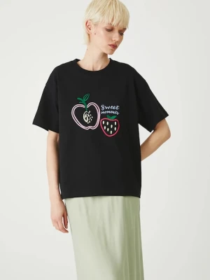 Medicine t-shirt bawełniany damski kolor czarny