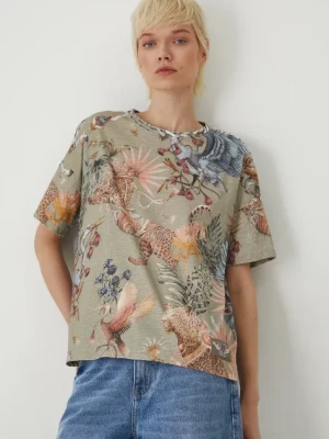 Medicine t-shirt bawełniany damski kolor multicolor