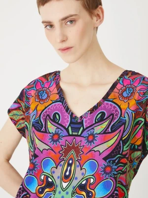 Medicine t-shirt bawełniany damski kolor multicolor