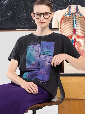 Medicine t-shirt bawełniany damski kolor szary