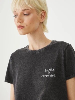 Medicine t-shirt bawełniany damski kolor szary