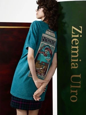 Medicine t-shirt bawełniany damski kolor zielony