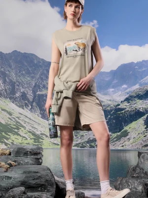 Medicine t-shirt bawełniany damski kolor zielony