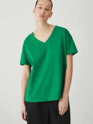 Medicine t-shirt bawełniany damski kolor zielony