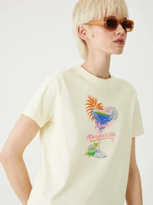 Medicine t-shirt bawełniany damski kolor żółty