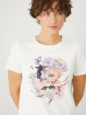Medicine t-shirt bawełniany kolor beżowy
