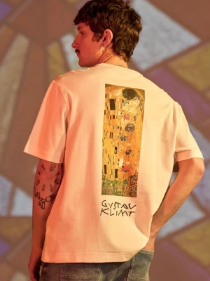 Medicine t-shirt bawełniany kolor beżowy z nadrukiem