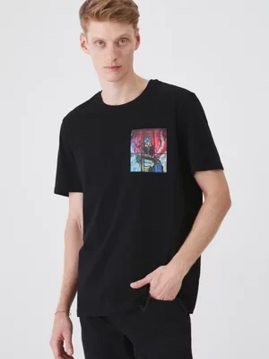 Medicine t-shirt bawełniany kolor czarny z nadrukiem