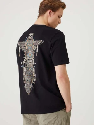 Medicine t-shirt bawełniany kolor czarny z nadrukiem