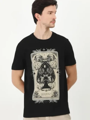 Medicine t-shirt bawełniany kolor czarny z nadrukiem