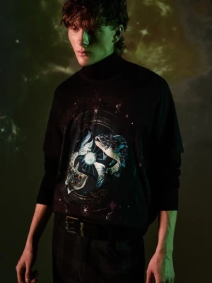 Medicine t-shirt bawełniany kolor granatowy