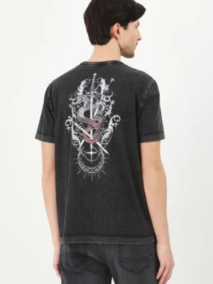 Medicine t-shirt bawełniany kolor szary z nadrukiem