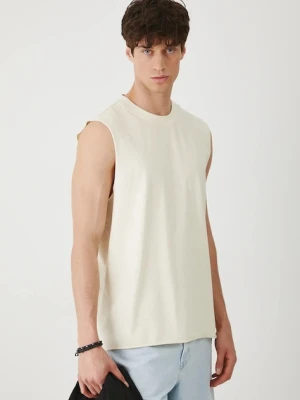 Medicine t-shirt bawełniany męski kolor beżowy