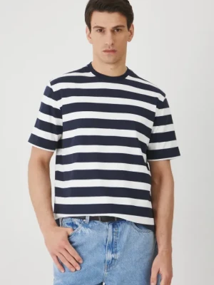 Medicine t-shirt bawełniany męski kolor beżowy wzorzysty