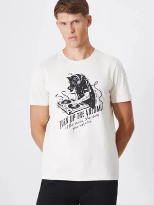 Medicine t-shirt bawełniany męski kolor beżowy z nadrukiem