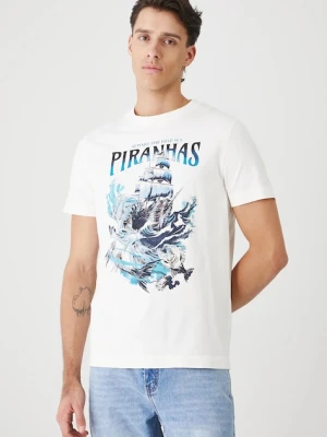 Medicine t-shirt bawełniany męski kolor beżowy z nadrukiem