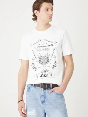 Medicine t-shirt bawełniany męski kolor biały