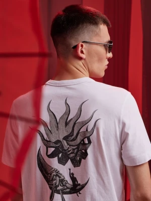 Medicine t-shirt bawełniany męski kolor biały