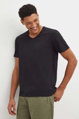 Medicine t-shirt bawełniany męski kolor czarny gładki