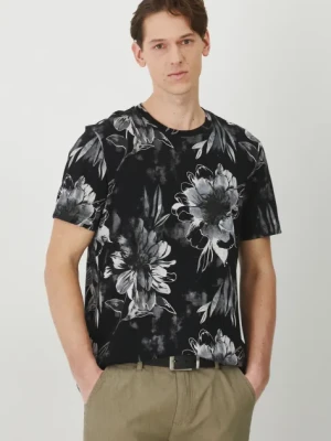 Zdjęcie produktu Medicine t-shirt bawełniany męski kolor czarny wzorzysty