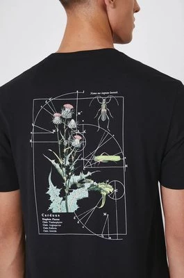 Medicine t-shirt bawełniany męski kolor czarny z nadrukiem