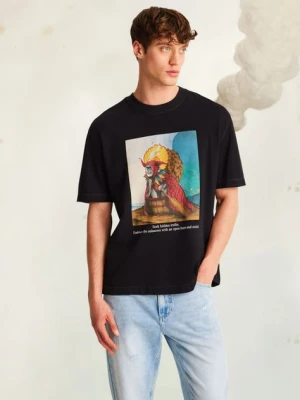 Medicine t-shirt bawełniany męski kolor czarny z nadrukiem