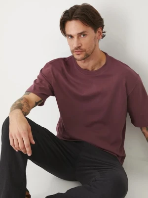 Medicine t-shirt bawełniany męski kolor fioletowy gładki