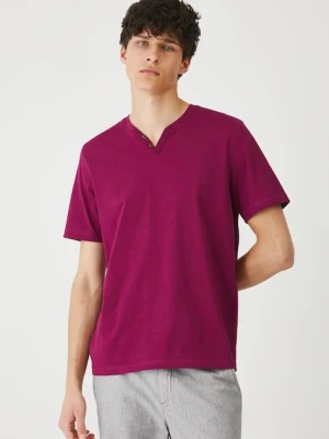 Medicine t-shirt bawełniany męski kolor fioletowy gładki