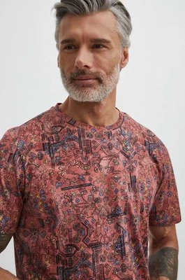 Medicine t-shirt bawełniany męski kolor fioletowy wzorzysty