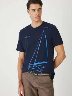 Medicine t-shirt bawełniany męski kolor granatowy z nadrukiem