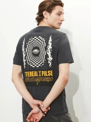Medicine t-shirt bawełniany męski kolor szary z nadrukiem