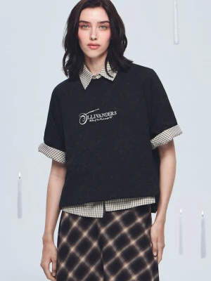 Medicine T-shirt damski bawełniany szary