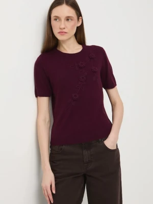 Medicine t-shirt damski kolor bordowy