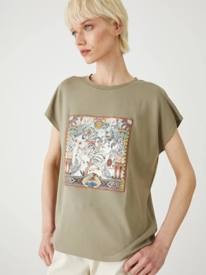 Medicine t-shirt damski kolor zielony