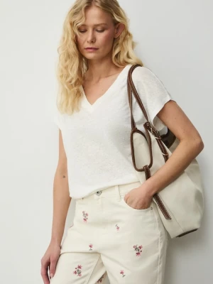 Medicine t-shirt damski lniany