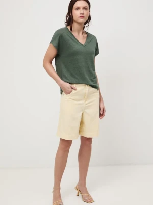 Medicine t-shirt damski lniany