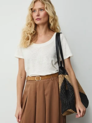 Medicine T-shirt damski lniany