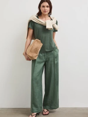 Medicine T-shirt damski lniany