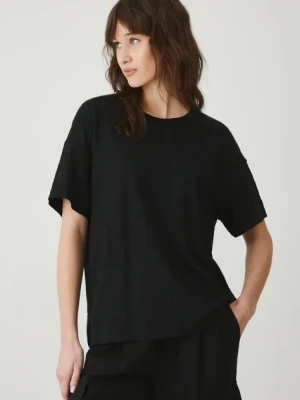 Medicine t-shirt lniany damski kolor czarny