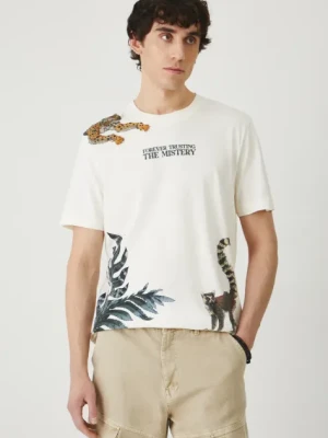 Medicine t-shirt męski kolor beżowy