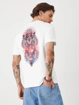 Medicine t-shirt bawełniany męski kolor biały