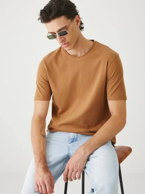 Medicine t-shirt męski kolor brązowy gładki