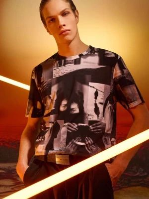 Zdjęcie produktu Medicine t-shirt męski kolor czarny wzorzysty