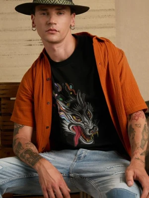 Medicine t-shirt męski kolor czarny z nadrukiem