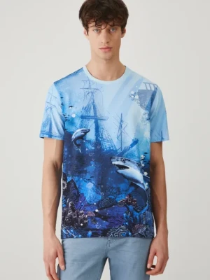 Medicine t-shirt męski kolor multicolor wzorzysty